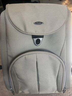 Tumi Silver Compact Textured Backpack